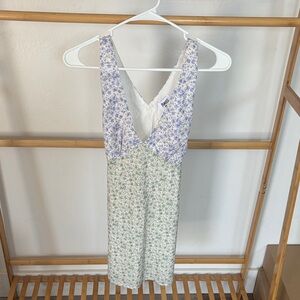 Princess Polly Floral Mini Dress - Purple and Green